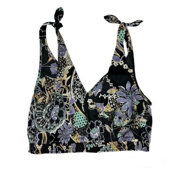 Free People Weekend in Montauk cropped Floral Tank Top - Picture 5 of 8